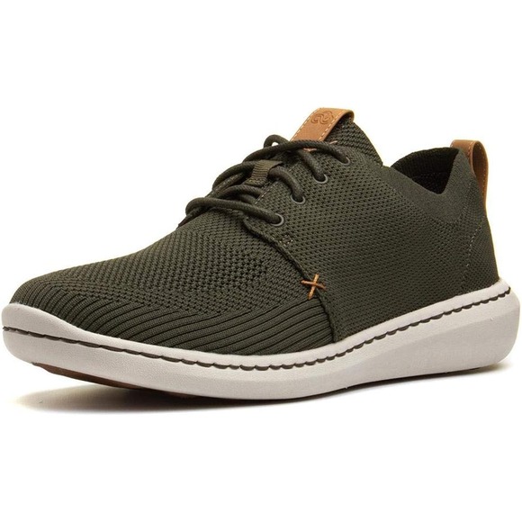 Clarks Step Up Urban Mix Walking Casual Shoes Lace Up Lightweight Green Size 11M - Picture 1 of 10